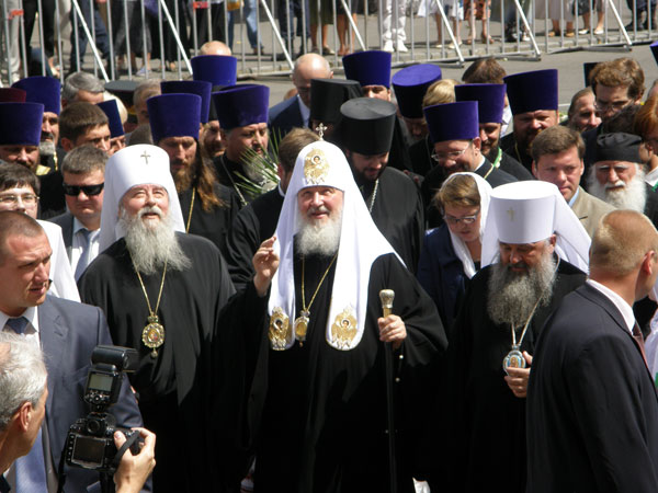 Патриарх Кирилл и митрополит Ириней